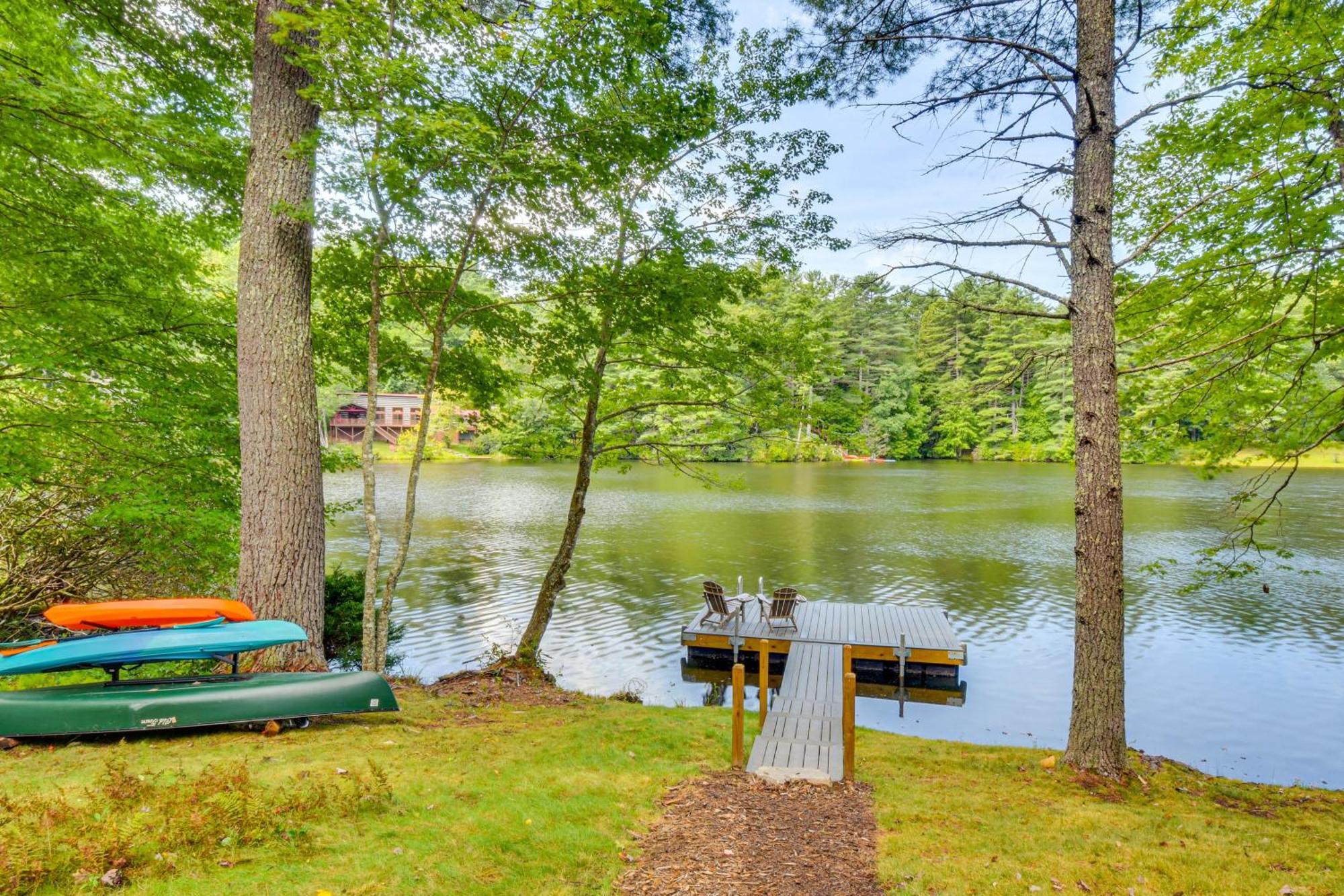 Willa Sapphire Lakefront Cabin With Dock, Kayaks And Canoe! Zewnętrze zdjęcie