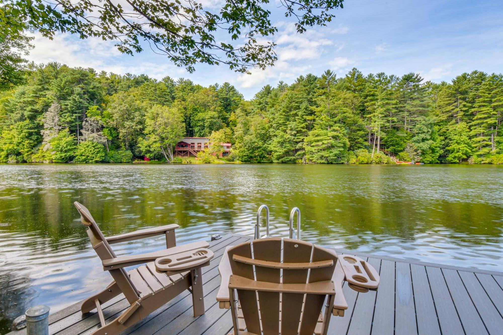 Willa Sapphire Lakefront Cabin With Dock, Kayaks And Canoe! Zewnętrze zdjęcie